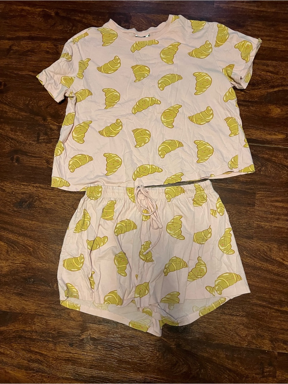 ASOS Croissant Print Pajama Set